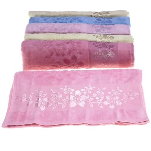 Şehzade Kadife Jakarlı Renkli El Yüz Havlusu 50x90 cm