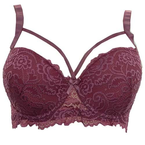 Aysemin 5006 Dantelli Çapraz İpli Desteksiz Sütyen 85-105