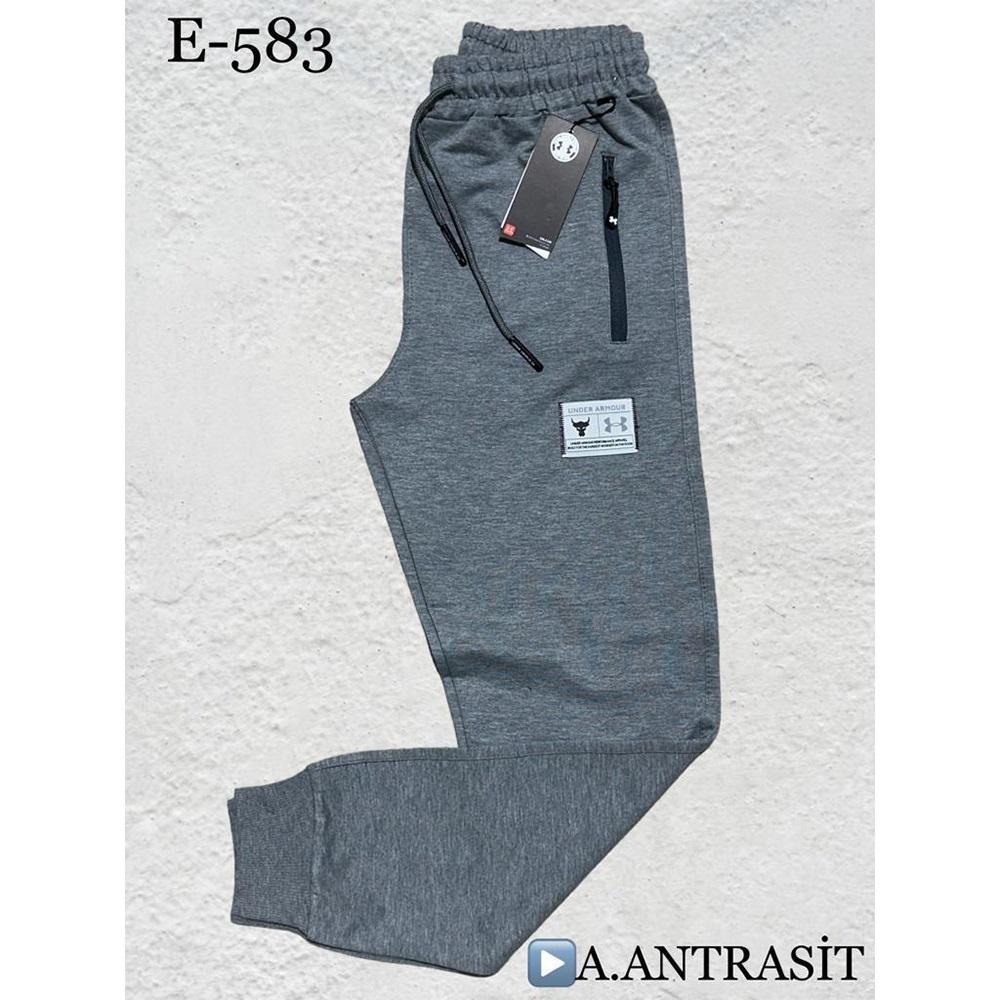 Atrax E-583 Erkek Kompak Penye Under Armour Nakışlı Paça Ribanalı Eşofman Alt S-XXL